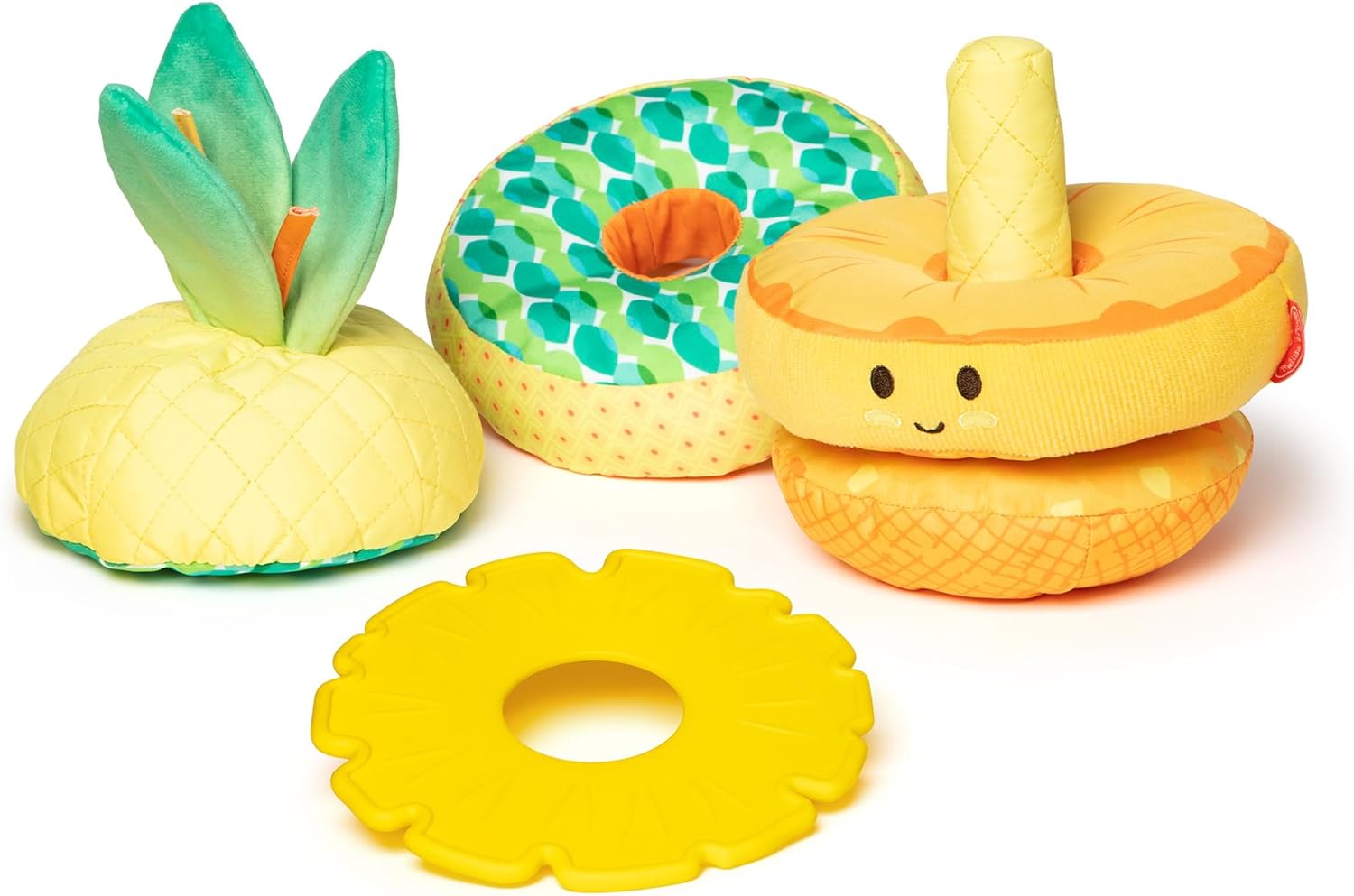 Melissa & Doug Pineapple Soft Stacker | Sensory Baby Toy for Early Learning | 6-12 Months