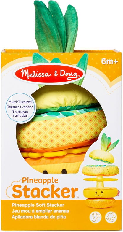 Melissa & Doug Pineapple Soft Stacker | Sensory Baby Toy for Early Learning | 6-12 Months
