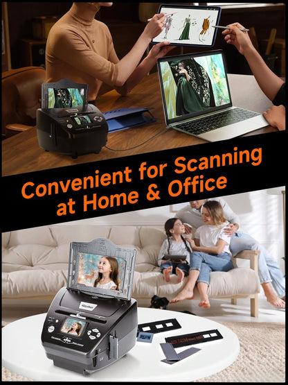 Rollei PDF-S 240 SE - Multi-scanner voor foto's, dia's en negatieven, scanproces in seconden, incl. beeldbewerkingssoftware - zwart