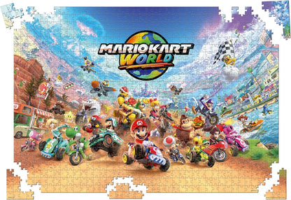 Winning Moves Mario Kart Puzzle 1000 Pieces (+ Poster) - Toys for Kids 10+ Years and All Game Fans, to Play Alone or in Company
