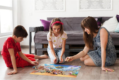Winning Moves Mario Kart Puzzle 1000 Pieces (+ Poster) - Toys for Kids 10+ Years and All Game Fans, to Play Alone or in Company