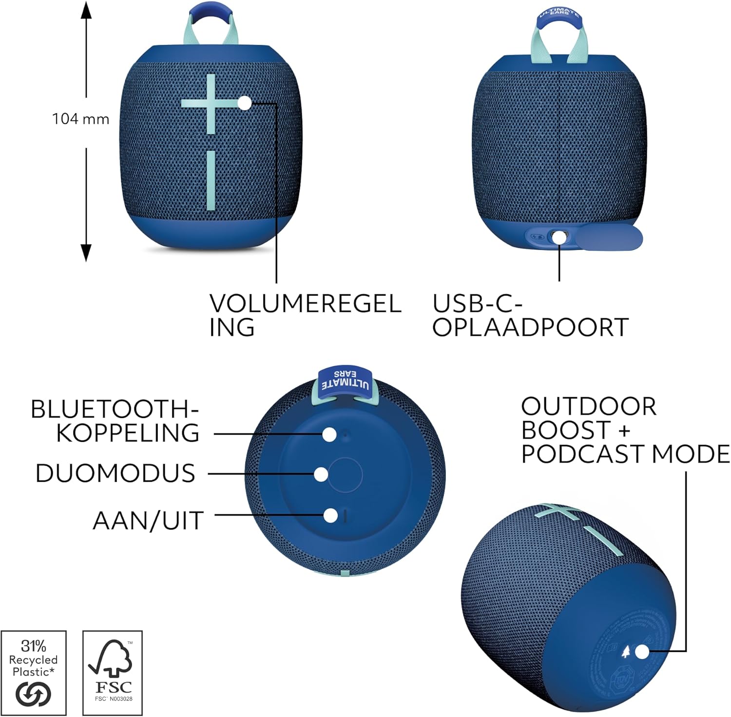 Logitech - Ultimate Ears Wonderboom 4 Active