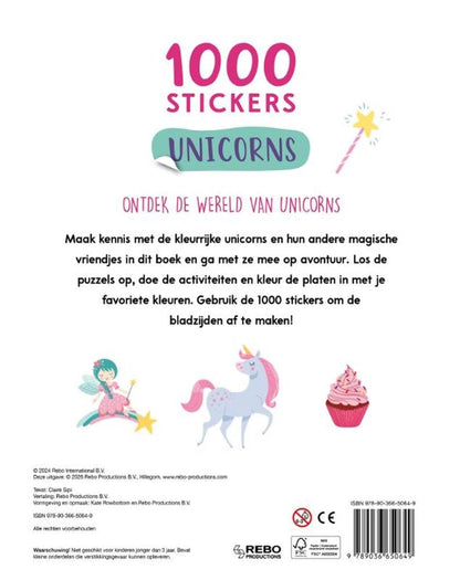 Doeboek Unicorns - 1000 Stickers