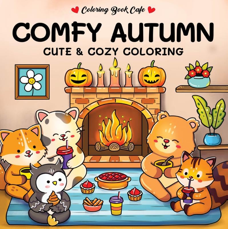 Comfy autumn - Cute & cozy Kleurboek