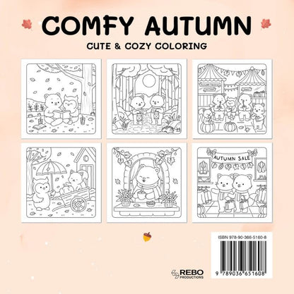 Comfy autumn - Cute & cozy Kleurboek