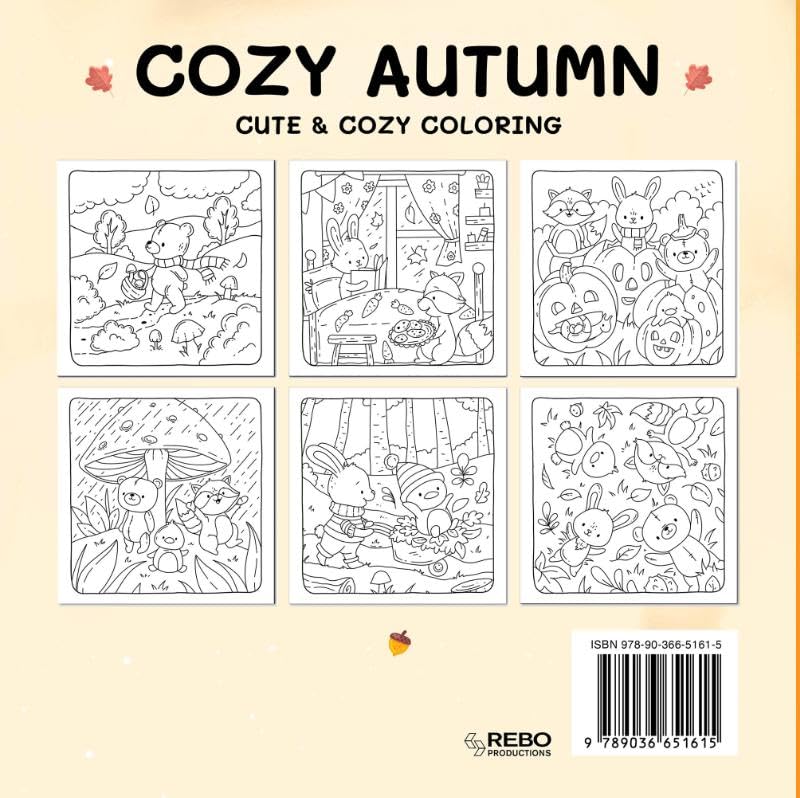 Cozy autumn - Cute & cozy Kleurboek