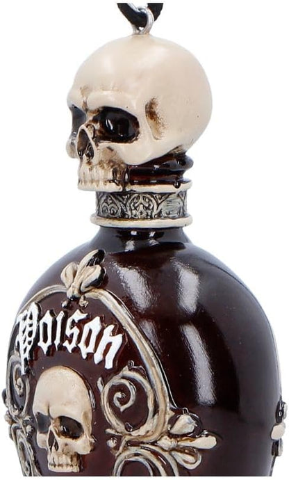 House of Obscura Gothic Hanging Ornament – Resin Dark Fantasy Decoration Collection (Poison Bottle