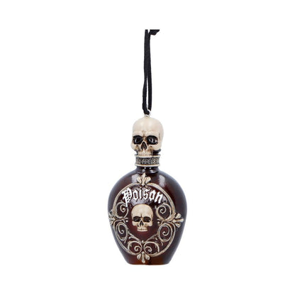 House of Obscura Gothic Hanging Ornament – Resin Dark Fantasy Decoration Collection (Poison Bottle