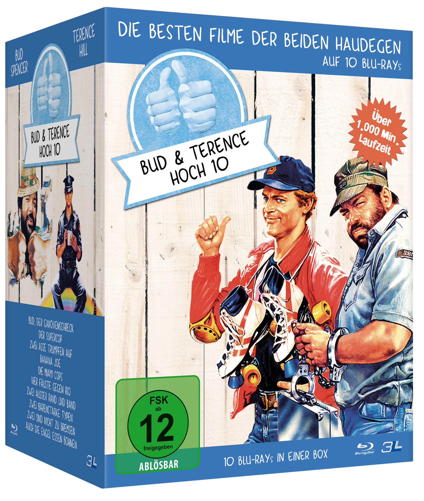 BUD SPENCER & TERENCE HILL Hoch 10 - 10er Blu-ray Haudegen-Box