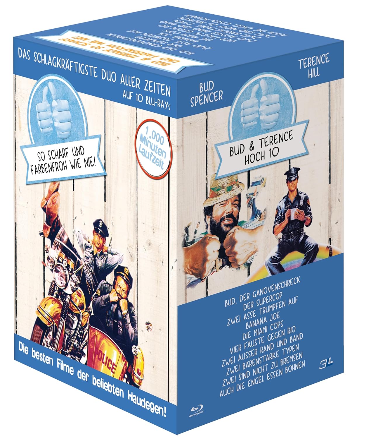 BUD SPENCER & TERENCE HILL Hoch 10 - 10er Blu-ray Haudegen-Box
