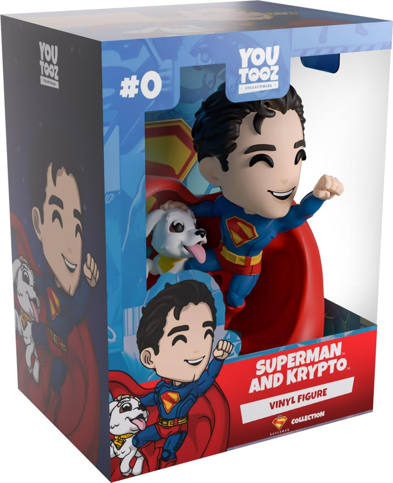 Youtooz DC Comics Superman et Krypto Figurine en vinyle de 12,7 cm, figurine de collection Superman et Krypto de la collection DC Comics