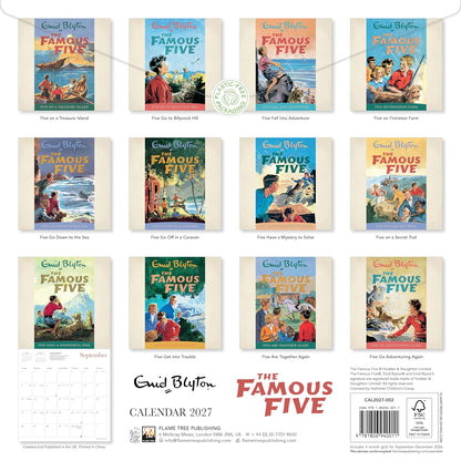 Enid Blyton: The Famous Five Wall Calendar 2027 (Art Calendar