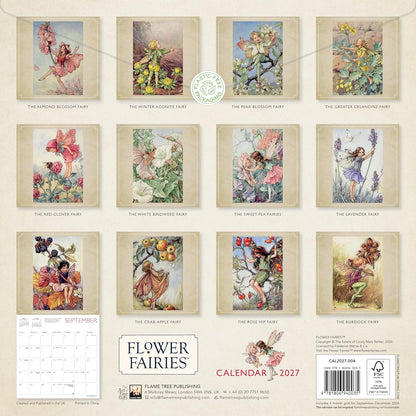 Flower Fairies Wall Calendar 2027 (Art Calendar