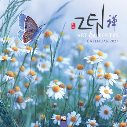 Zen Art & Poetry Wall Calendar 2027 (Art Calendar): Original Flame Tree Publishing-Kalender