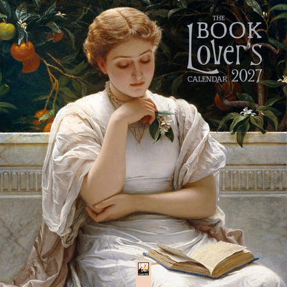 The Book Lover's Wall Calendar 2027 (Art Calendar): Original Flame Tree Publishing-Kalender
