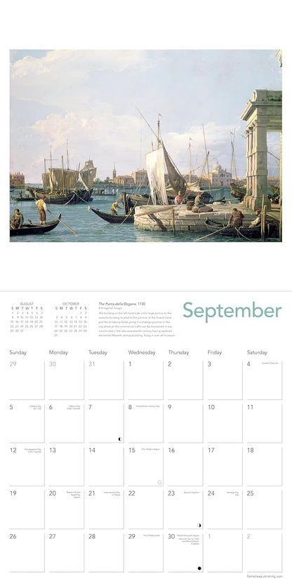 Canaletto in Venice Wall Calendar 2027 (Art Calendar
