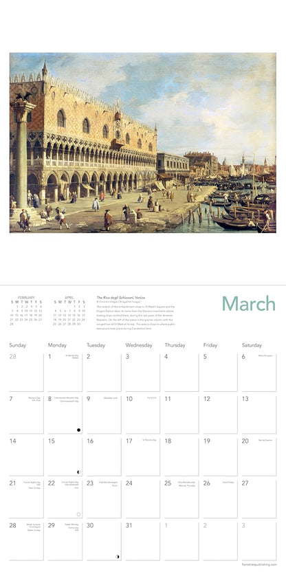 Canaletto in Venice Wall Calendar 2027 (Art Calendar