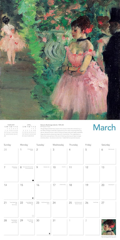 Degas' Dancers Wall Calendar 2027 (Art Calendar): Original Flame Tree Publishing-Kalender