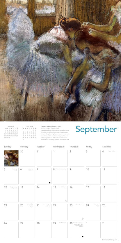Degas' Dancers Wall Calendar 2027 (Art Calendar): Original Flame Tree Publishing-Kalender