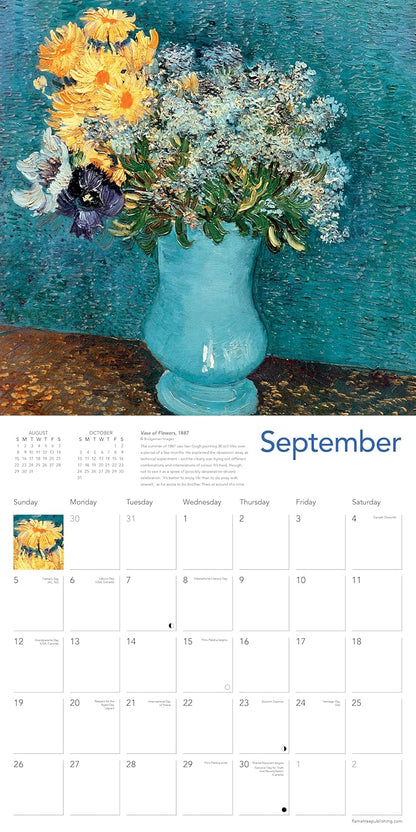 Van Gogh Blooms Wall Calendar 2027 (Art Calendar): Original Flame Tree Publishing-Kalender