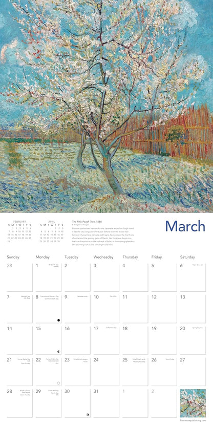 Vincent van Gogh Landscapes Wall Calendar 2027 (Art Calendar