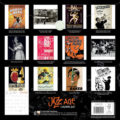 The Jazz Age Wall Calendar 2027 (Art Calendar