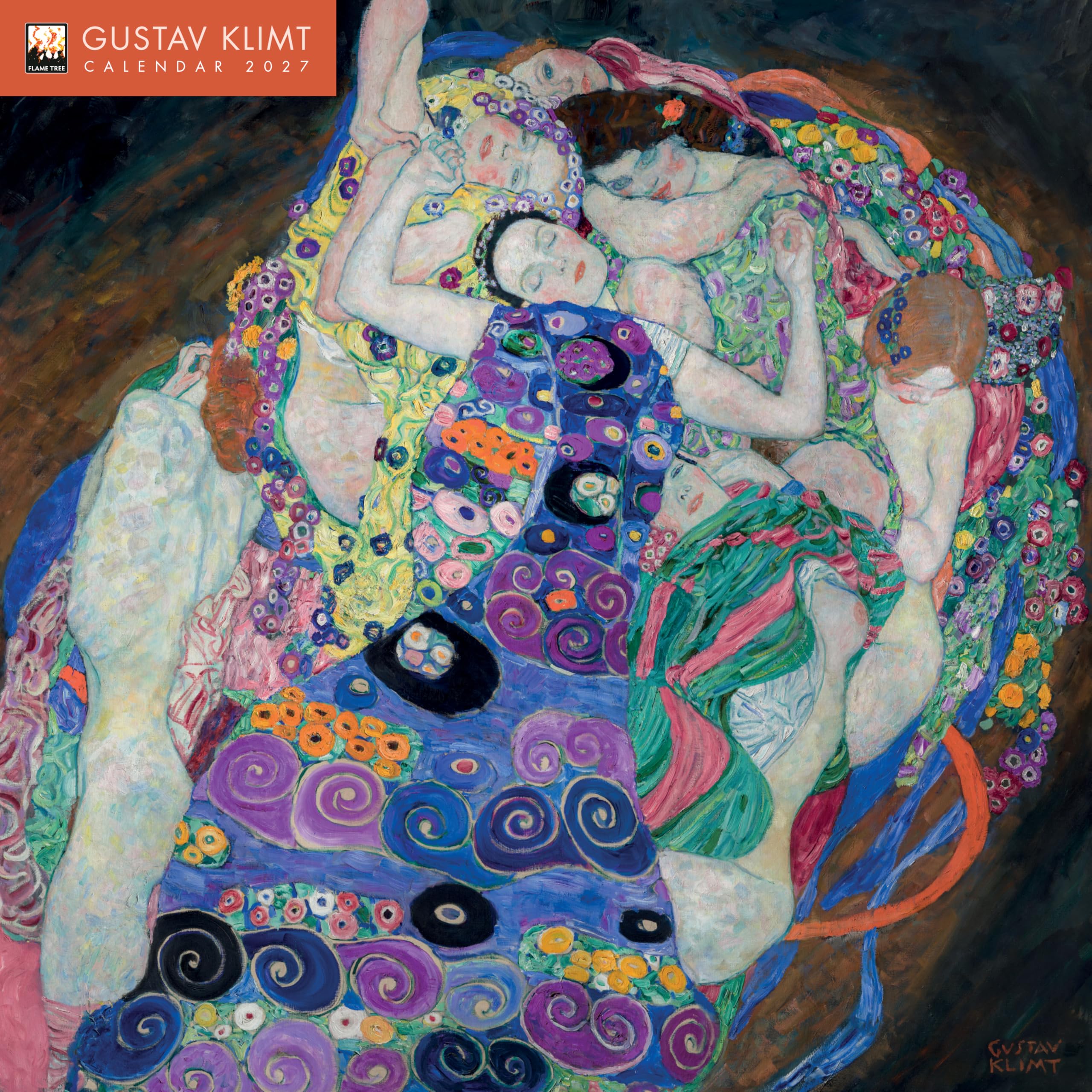 Gustav Klimt Wall Calendar 2027 (Art Calendar): Original Flame Tree Publishing-Kalender