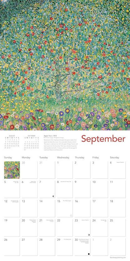 Klimt Landscapes Wall Calendar 2027 (Art Calendar): Original Flame Tree Publishing-Kalender