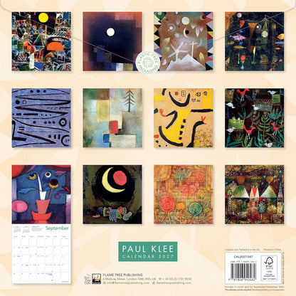 Paul Klee Wall Calendar 2027 (Art Calendar): Original Flame Tree Publishing-Kalender