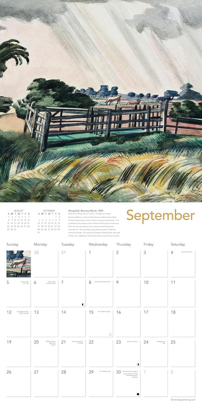 Paul Nash Wall Calendar 2027 (Art Calendar