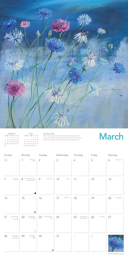 Blooms by Nel Whatmore Wall Calendar 2027 (Art Calendar): Original Flame Tree Publishing-Kalender