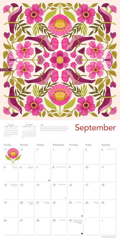 Nina Pace Wall Calendar 2027 (Art Calendar): Original Flame Tree Publishing-Kalender