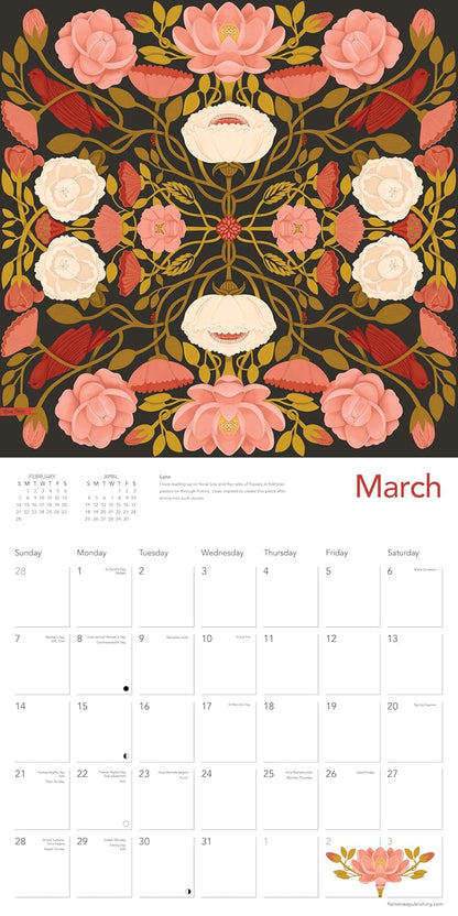 Nina Pace Wall Calendar 2027 (Art Calendar): Original Flame Tree Publishing-Kalender