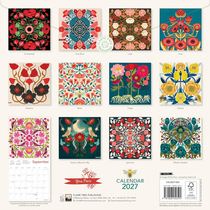 Nina Pace Wall Calendar 2027 (Art Calendar): Original Flame Tree Publishing-Kalender
