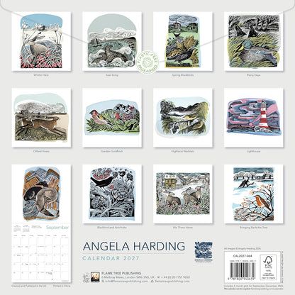Angela Harding Wall Calendar 2027 (Art Calendar): Original Flame Tree Publishing-Kalender