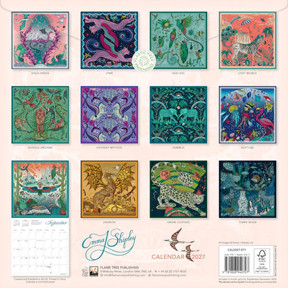 Emma J Shipley Wall Calendar 2027 (Art Calendar
