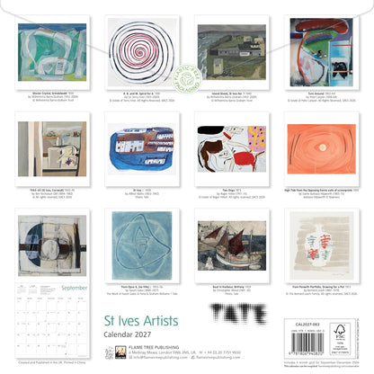 Tate: St Ives Artists Wall Calendar 2027 (Art Calendar