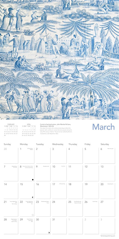 V&A: True Blue Wall Calendar 2027 (Art Calendar
