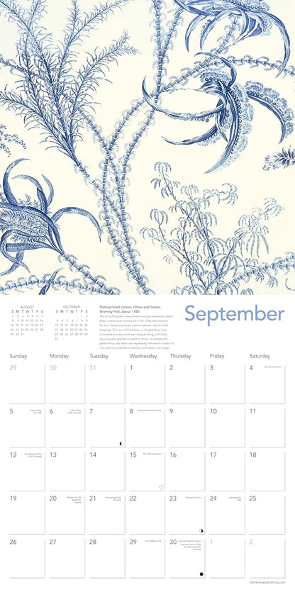 V&A: True Blue Wall Calendar 2027 (Art Calendar