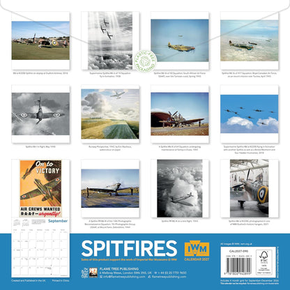 Imperial War Museums: Spitfires Wall Calendar 2027 (Art Calendar): Original Flame Tree Publishing-Kalender