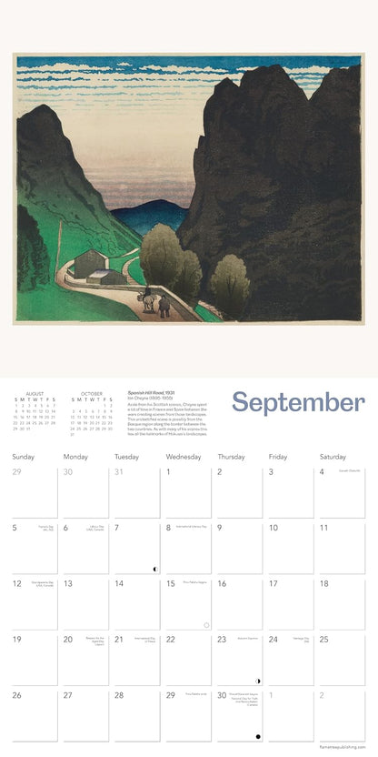 National Galleries Scotland: British Printmakers Wall Calendar 2027 (Art Calendar