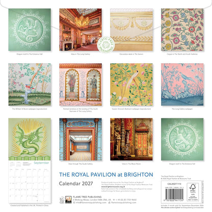 Royal Pavilion Brighton Wall Calendar 2027 (Art Calendar