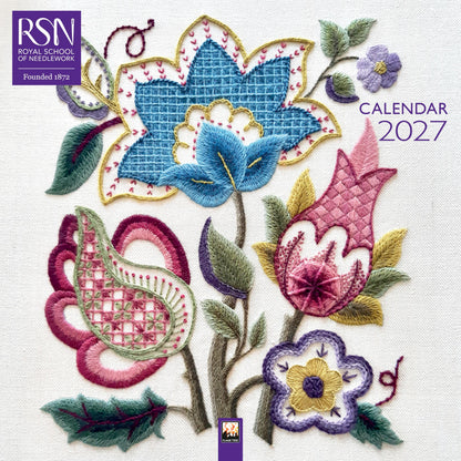 Royal School of Needlework Wall Calendar 2027 (Art Calendar