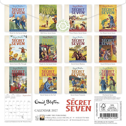 Enid Blyton: The Secret Seven Mini Wall calendar 2027 (Art Calendar