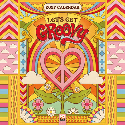Dreamadelic: Let's Get Groovy Mini Wall calendar 2027 (Art Calendar
