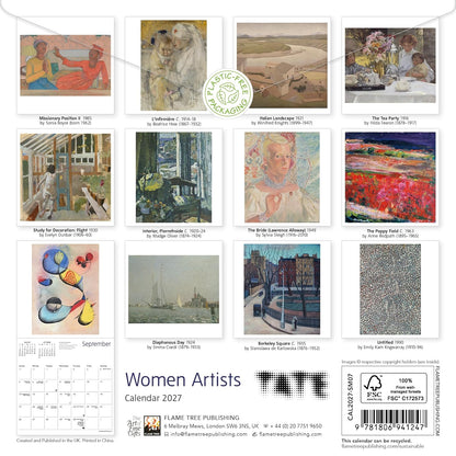 Tate: Women Artists Mini Wall calendar 2027 (Art Calendar
