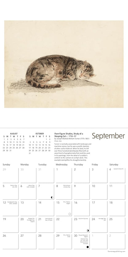 Tate: Cats in Art Mini Wall calendar 2027 (Art Calendar