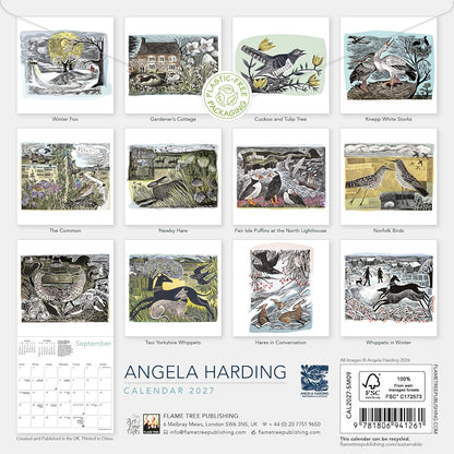 Angela Harding Mini Wall calendar 2027 (Art Calendar