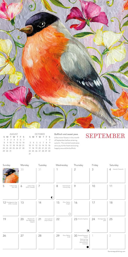 Sophie Adde: Garden Birds Mini Wall Calendar 2027 (Art Calendar