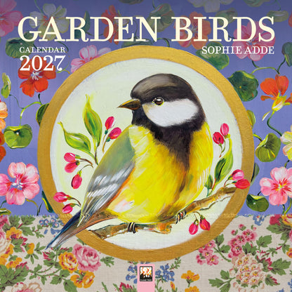 Sophie Adde: Garden Birds Mini Wall Calendar 2027 (Art Calendar